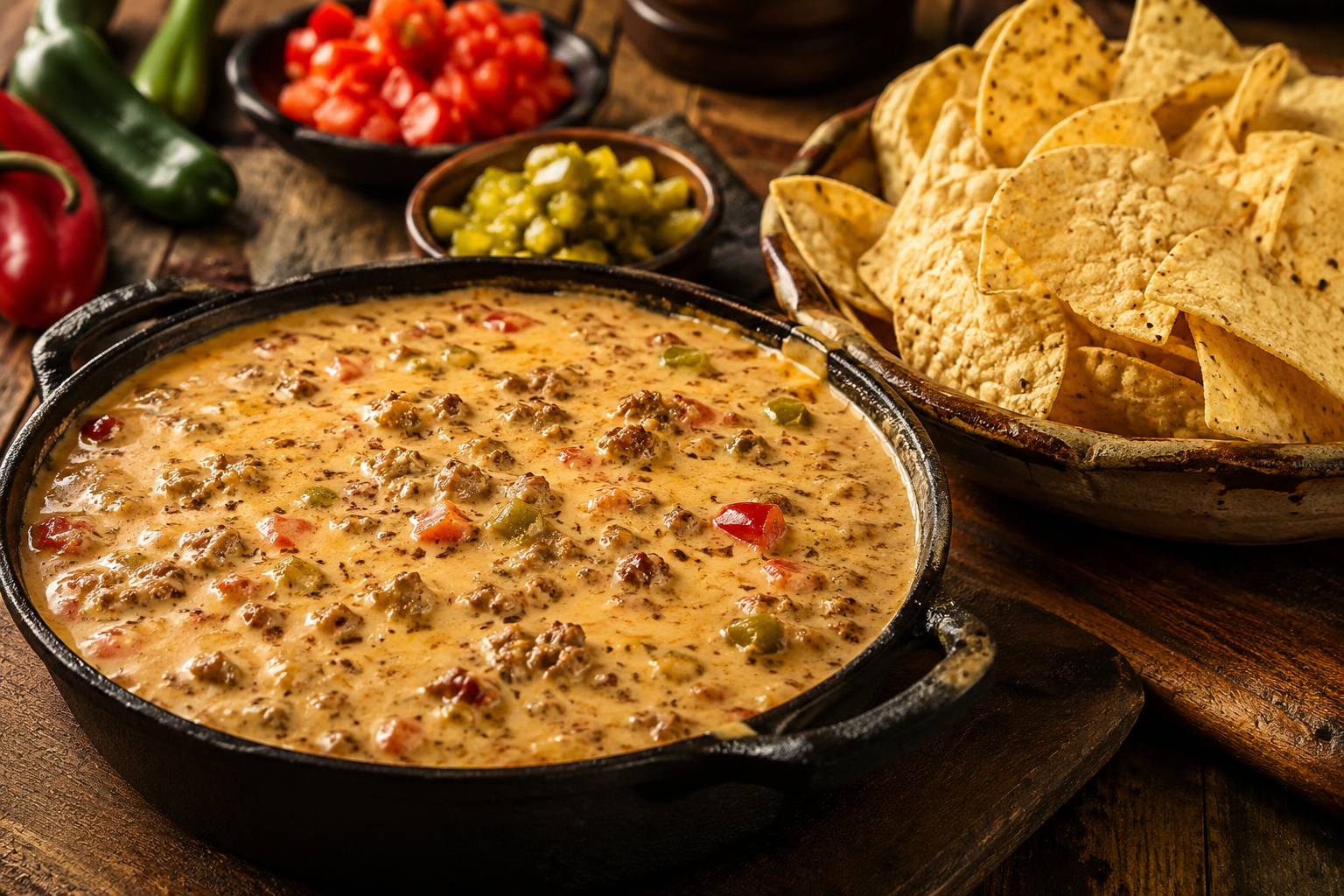 Chorizo and Beef Queso Recipe