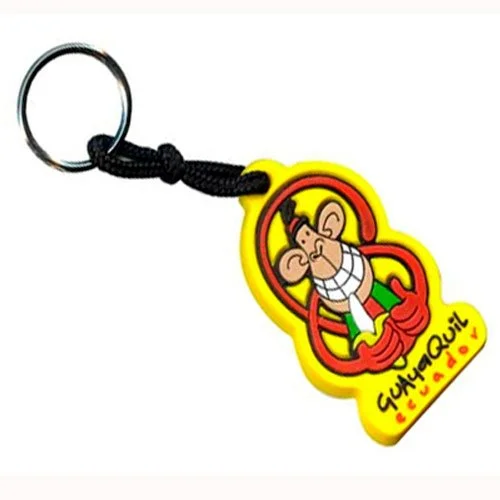 Llavero PVC Flexible 3D - 6 Colores