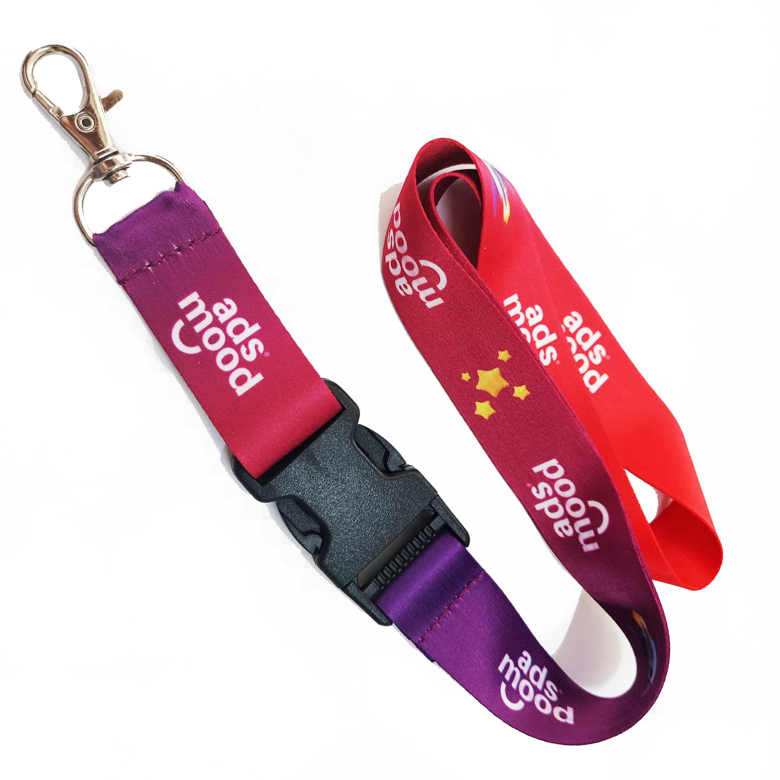 Cinta 24mm Satín Full Color  (Hebilla - Cosida - Mosquetón Metálico Especial)