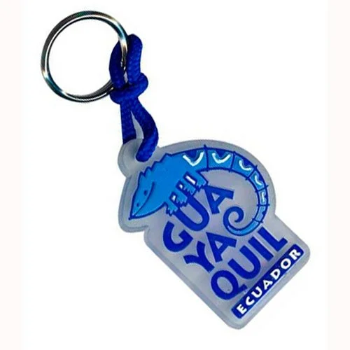 Llavero PVC Flexible 3D - 4 Colores