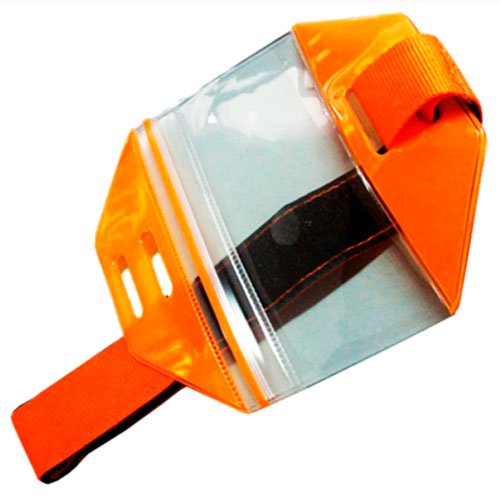 Portacredencial Reflectivo para Brazo ZIPPER