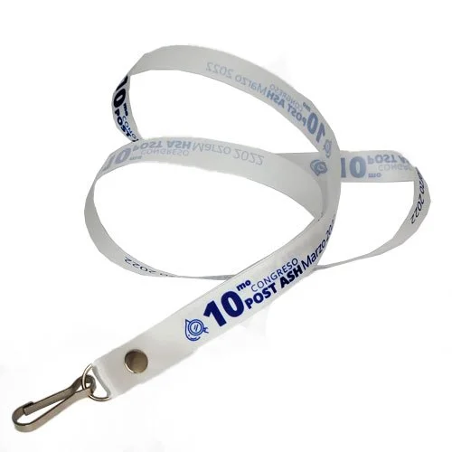 Cinta Para Congresos Raso 14mm Full Color  (Mosquetón Simple)