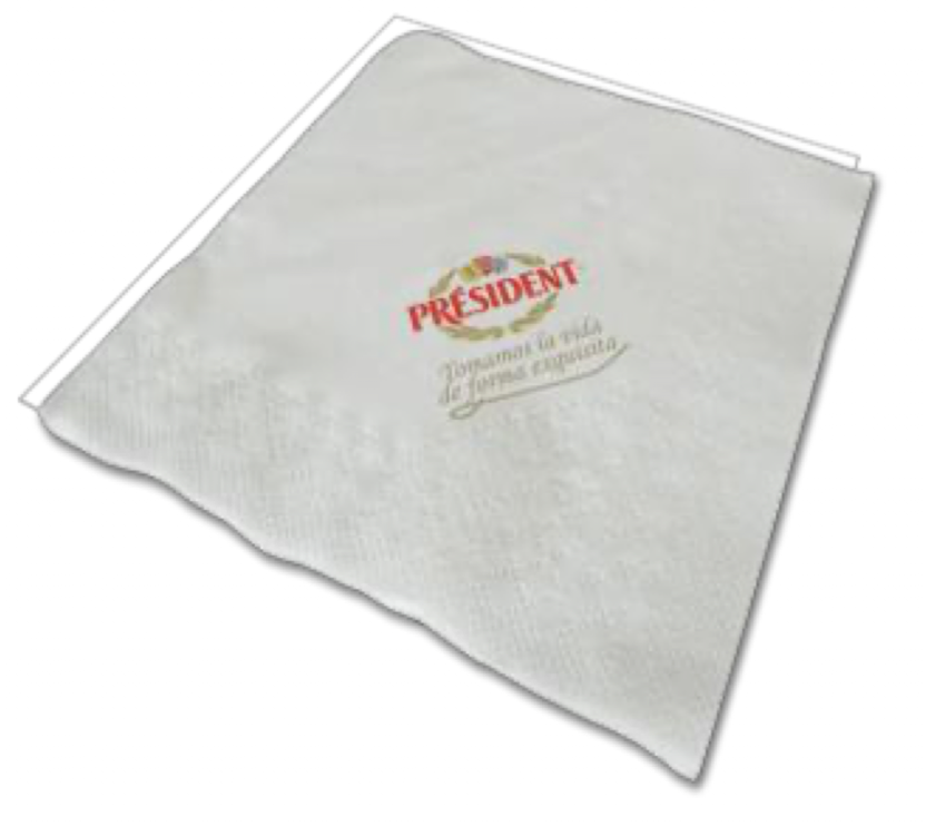 Servilleta Deluxe Full Color - 16,4 cm x 15,9 cm - 1 Posición