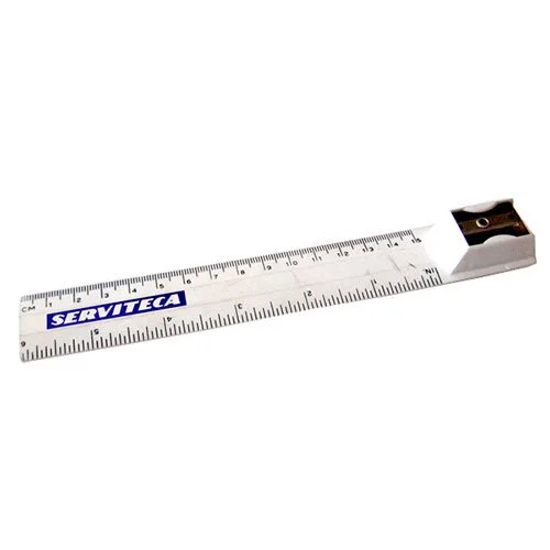 Regla Plástica con Sacapuntas