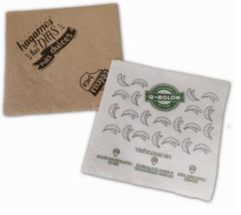 Servilletas Económicas 22 cm x 22 cm - 1 Color (11 cm x 11 cm Doblada)