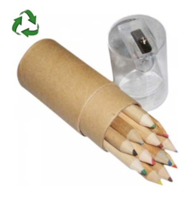 Juego de Lápices Ecológicos con Sacapunta