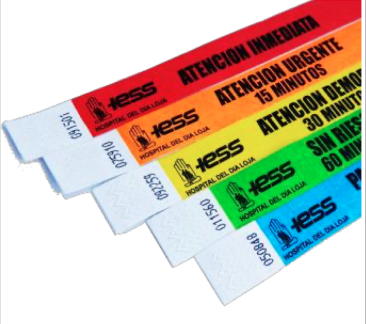 Pulsera de Seguridad Tyvek 19 mm (3/4 pulg.) - Impresión Negro