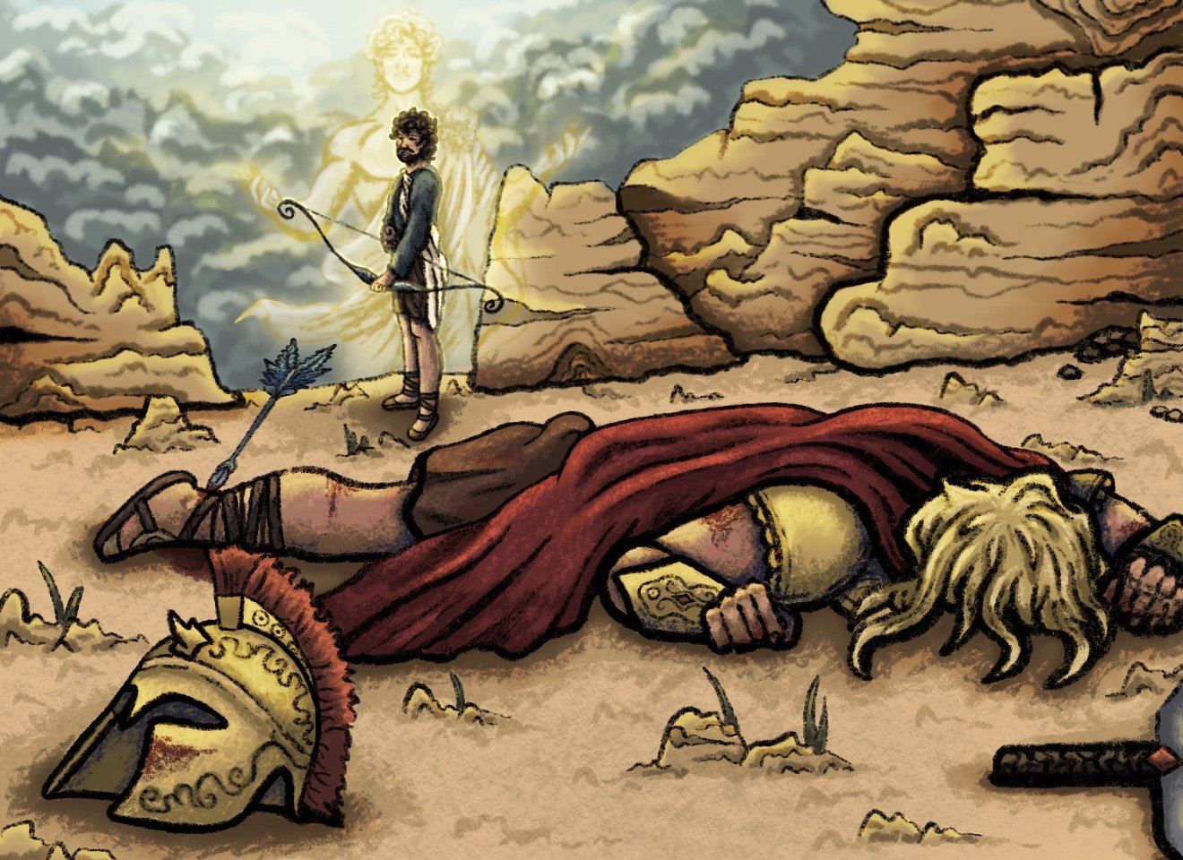 "Achilles Myth Part 3", 2024, Digital