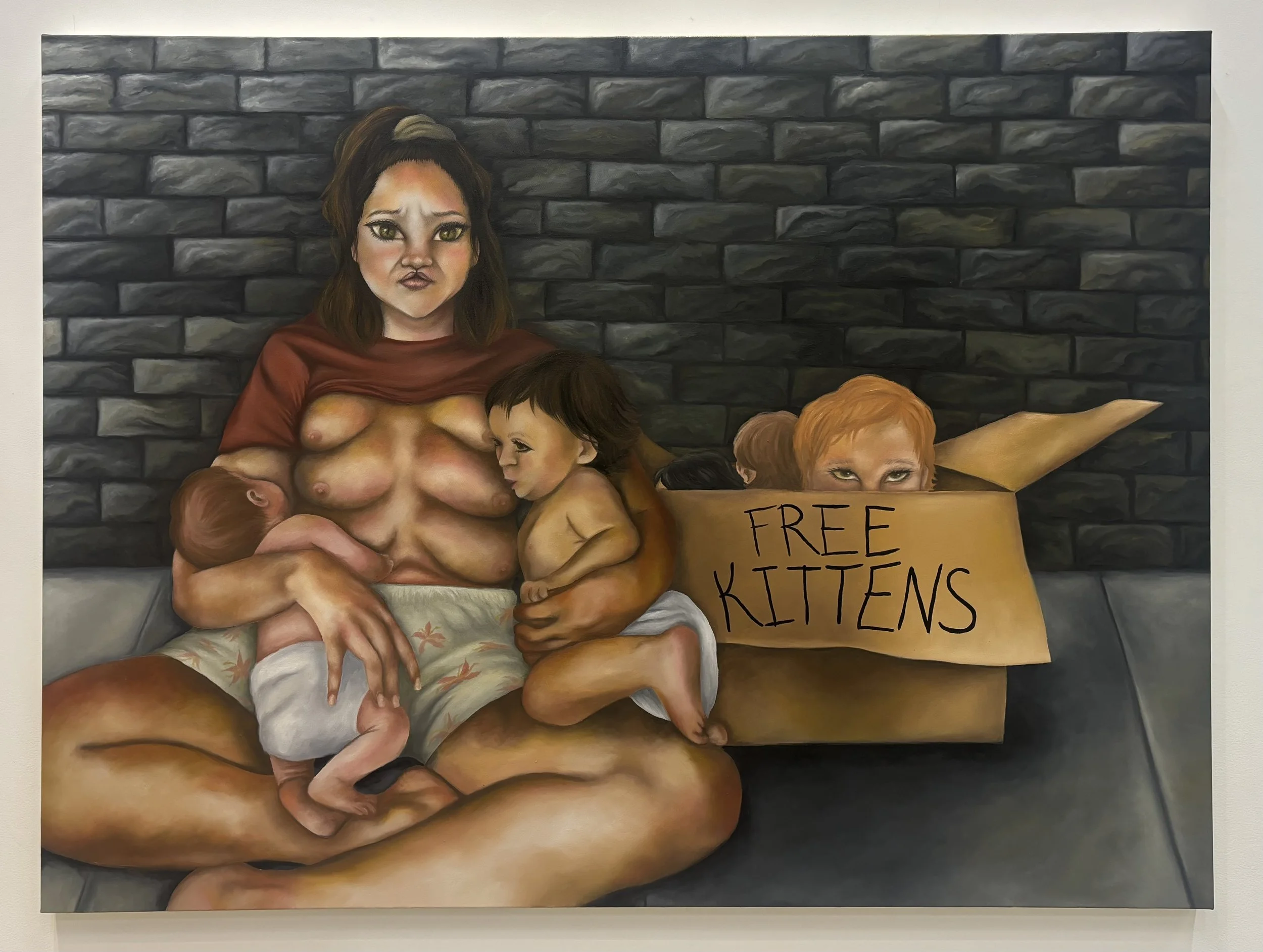 "Motherly Instinct", 2025, Oil Painting