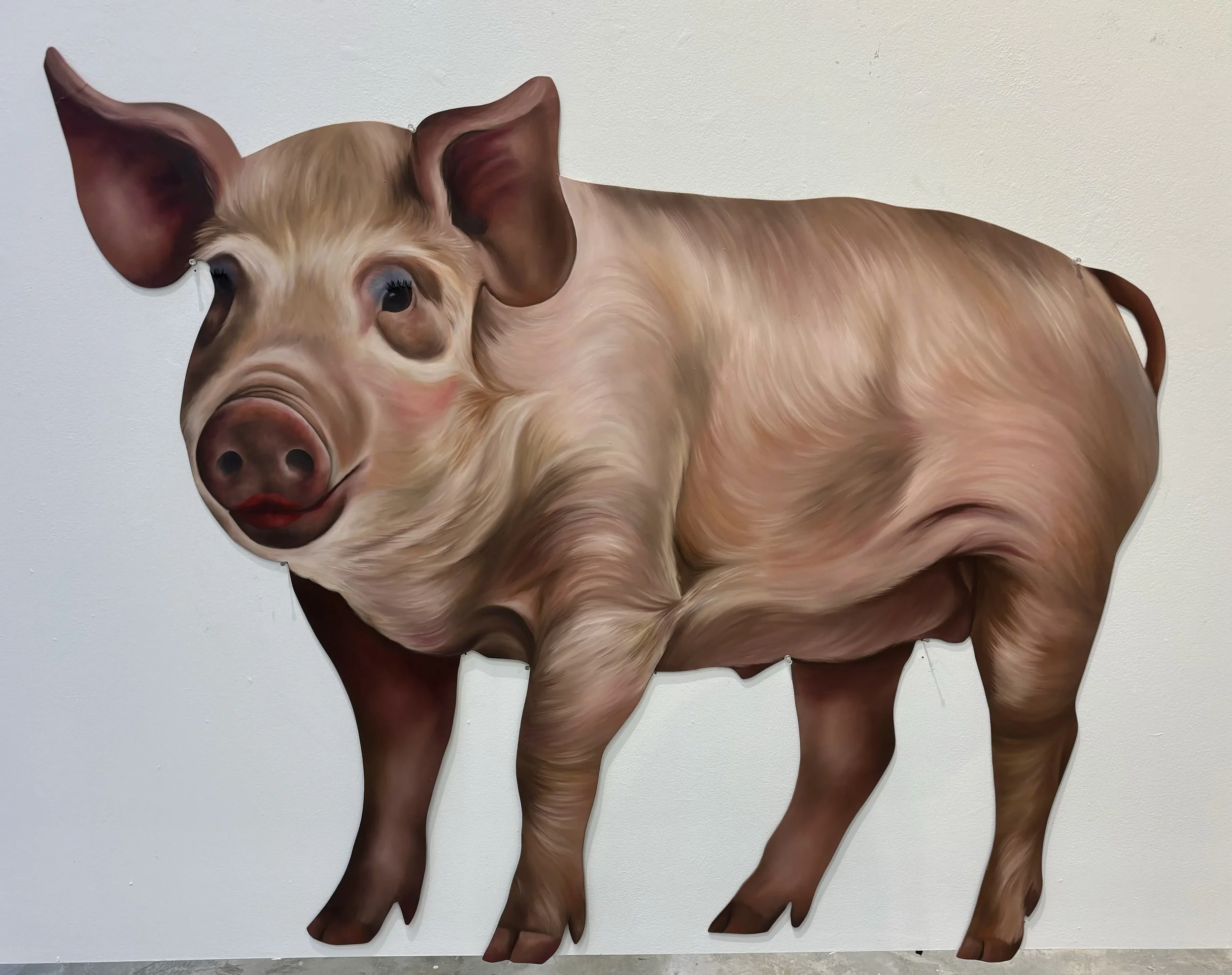 "Lipstick on a Pig", 2025, Oil Painting