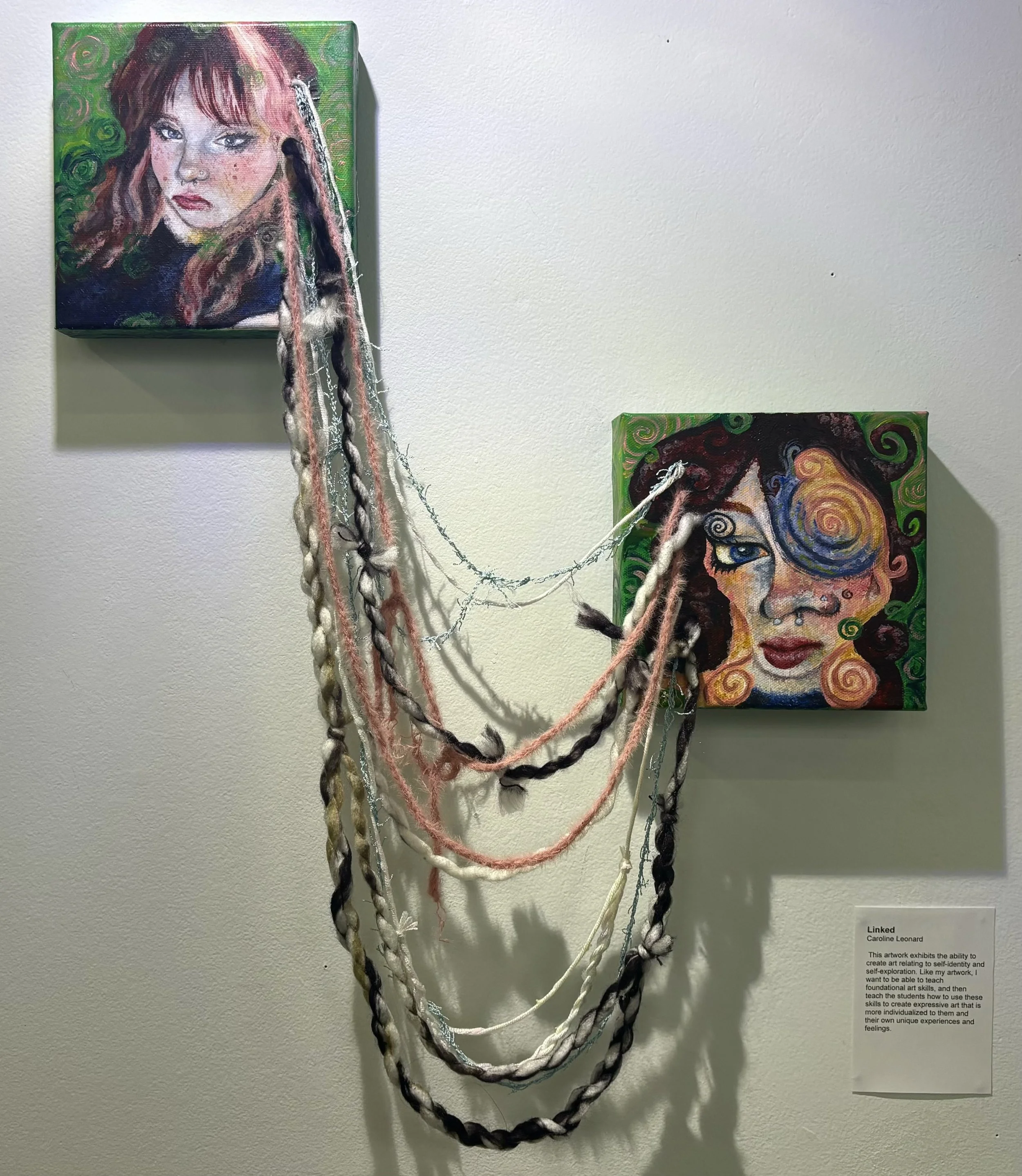 "Linked", 2024, Acrylic Painting