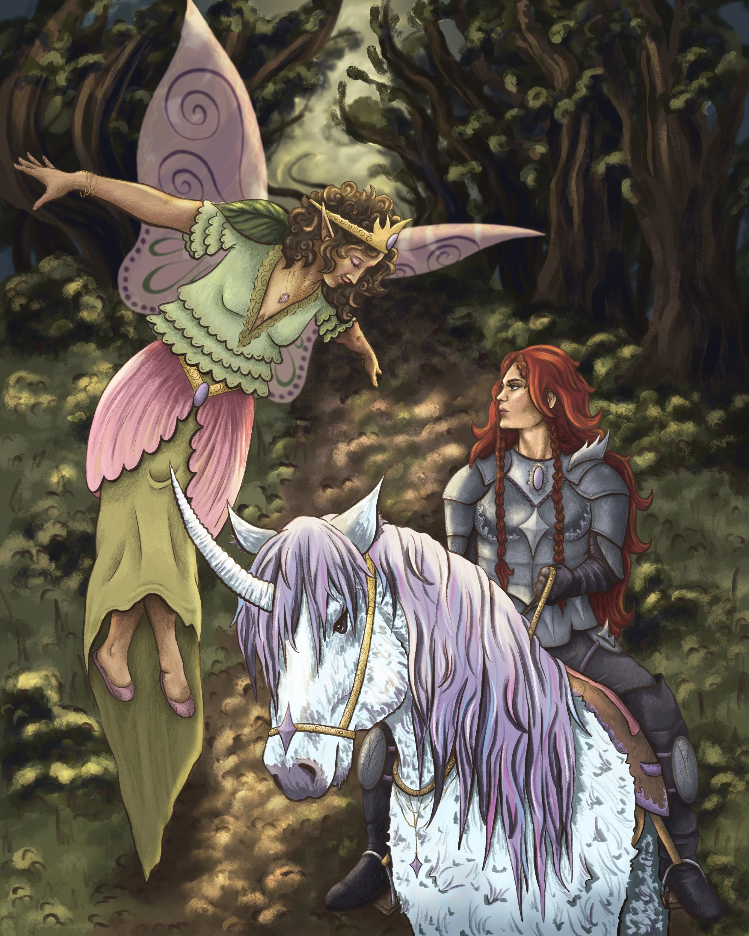 "Princess and Her Knight", 2024, Digital