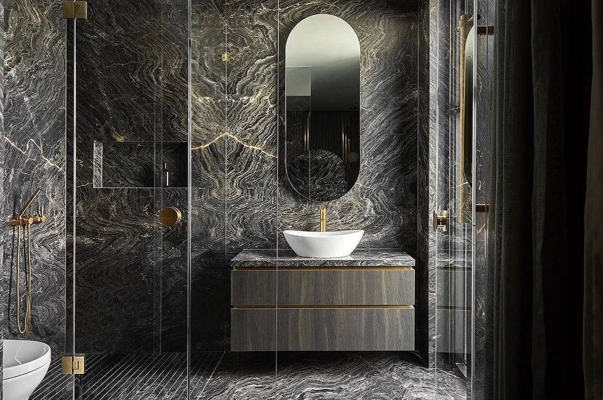 Sparking bathroom inspiration from @mascobuild for our next project&hellip;. Stay tuned &hellip;&hellip;.