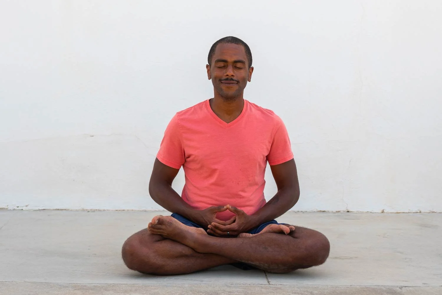 Man meditating
