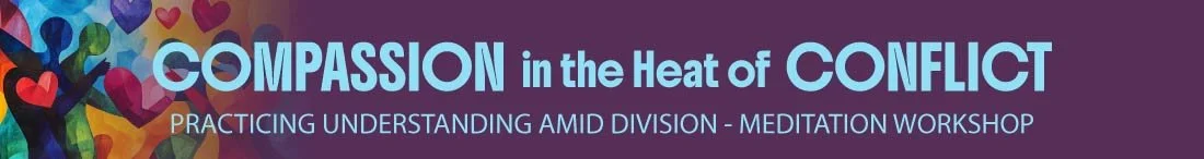 Meditation Workshop in Dallas - Saturday, June 13 - Compassion in the Heat of Conflict: Practicing Understanding Amid Division
