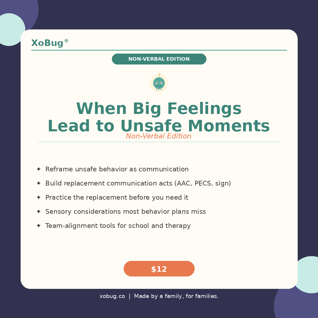 When Big Feelings Lead to Unsafe Moments — Non-Verbal Edition
