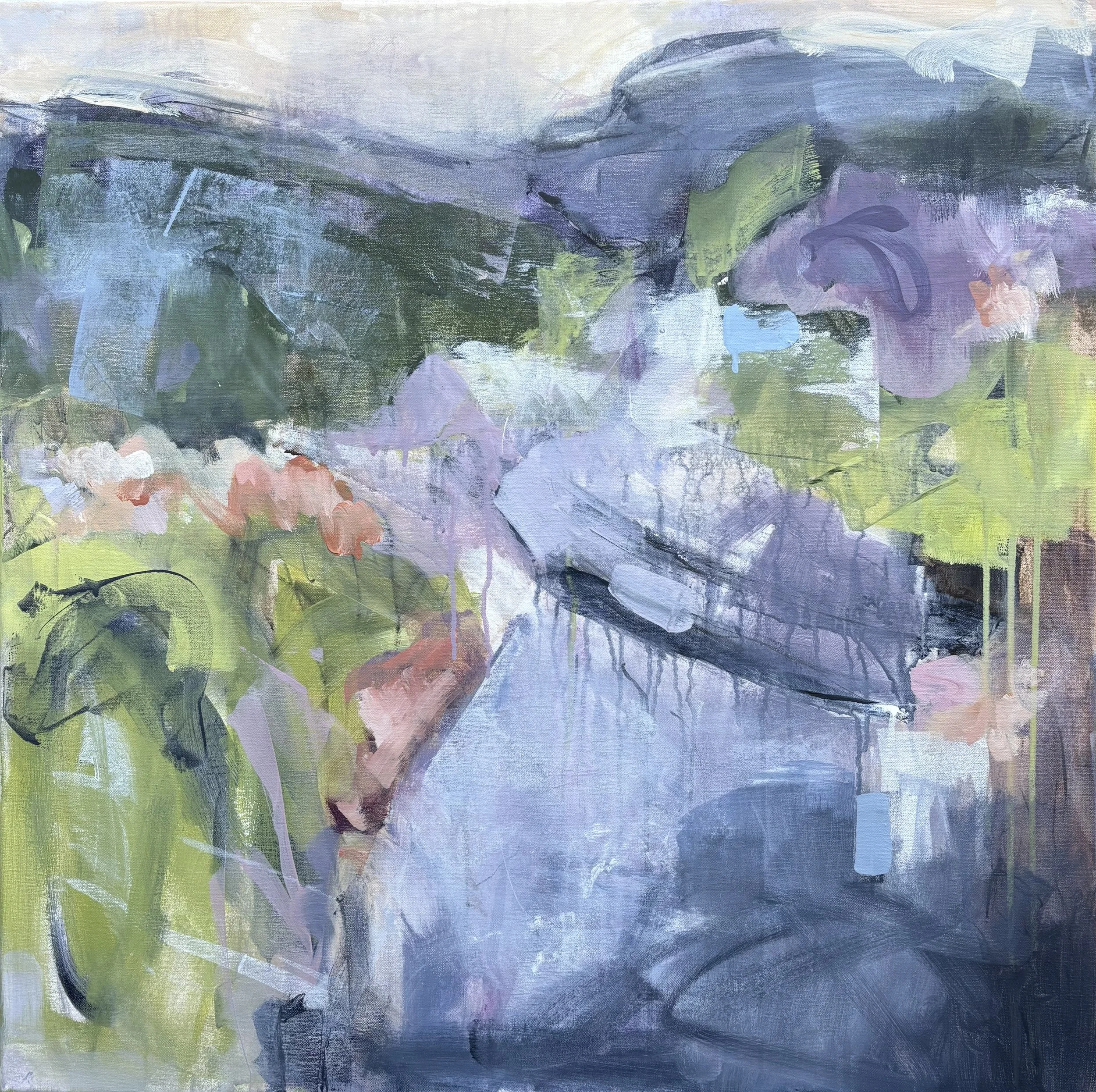 Dam impressive I, 2025. Acrylic on canvas — 76 x 76 cm