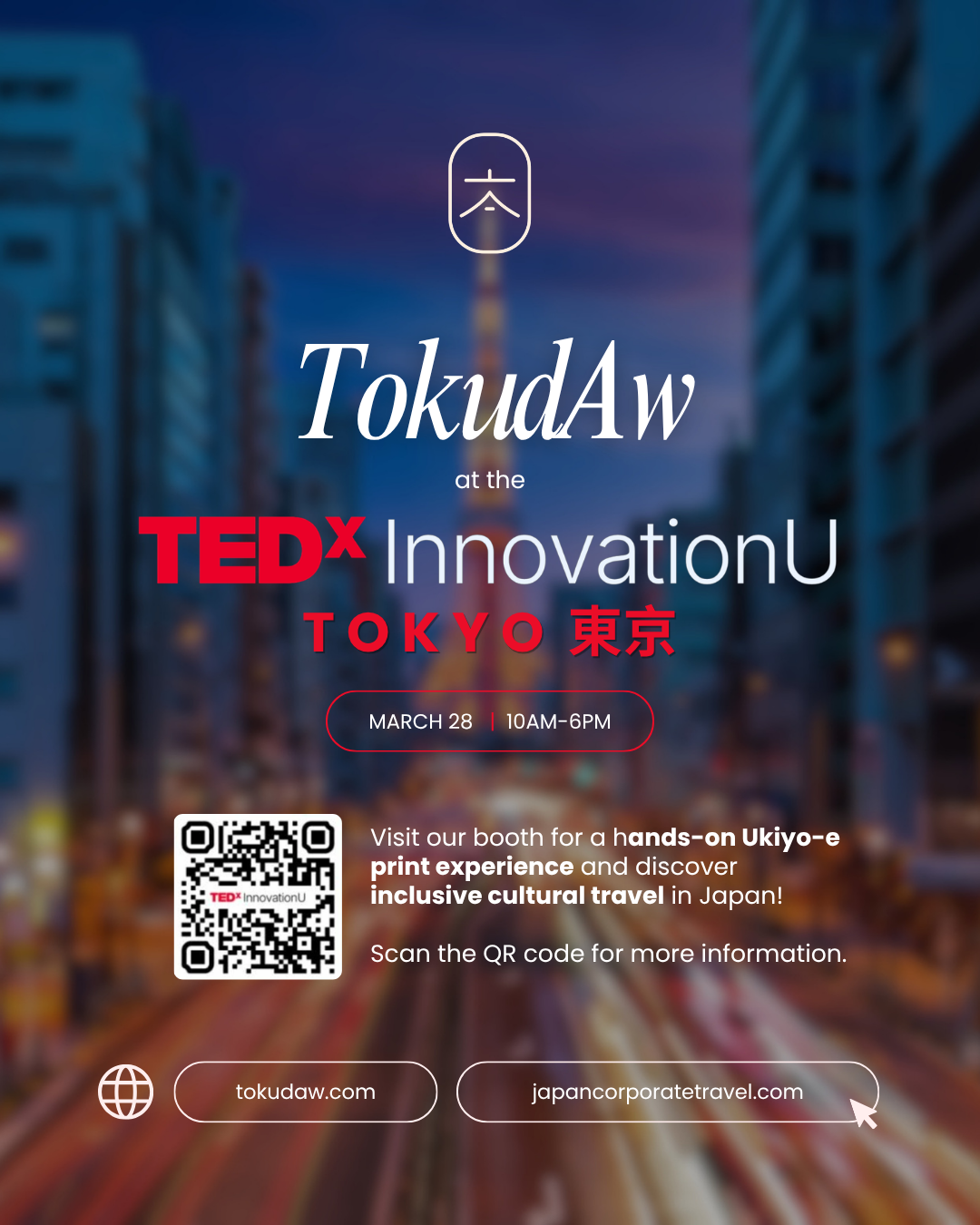 TokudAw Inc supported TEDX Event “TEDXINNOVATIONU”