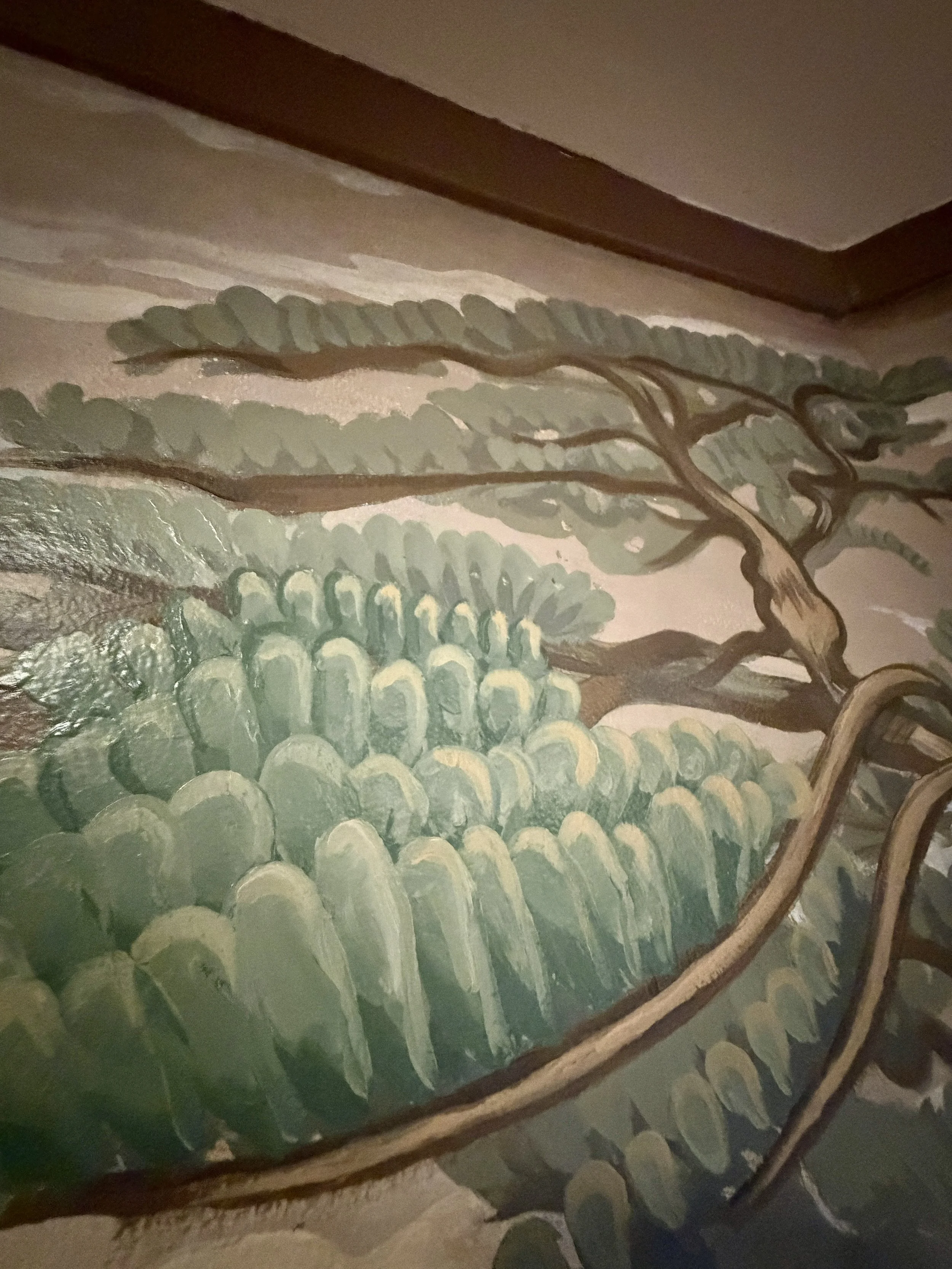 Japanese Waves Bonsai Mural
