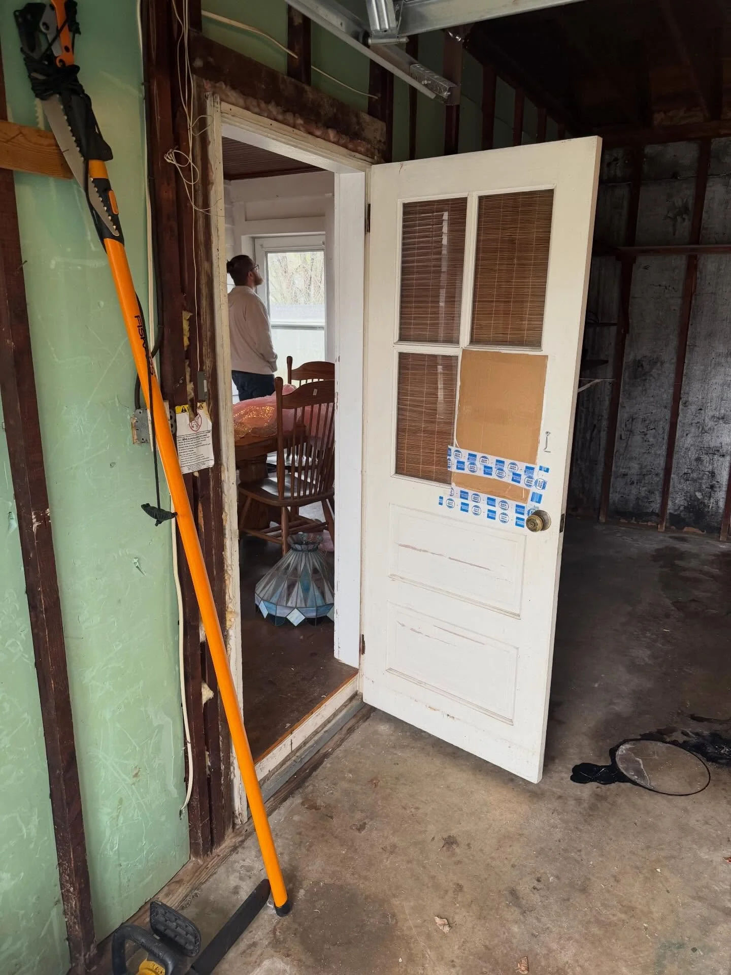 Before &amp; afters from a few recent door installs 🔨

Took these openings from rough and out of whack to clean, square, and closing smooth. New slabs hung, reveals dialed in, and everything trimmed out to finish it right.

It&rsquo;s always the lit
