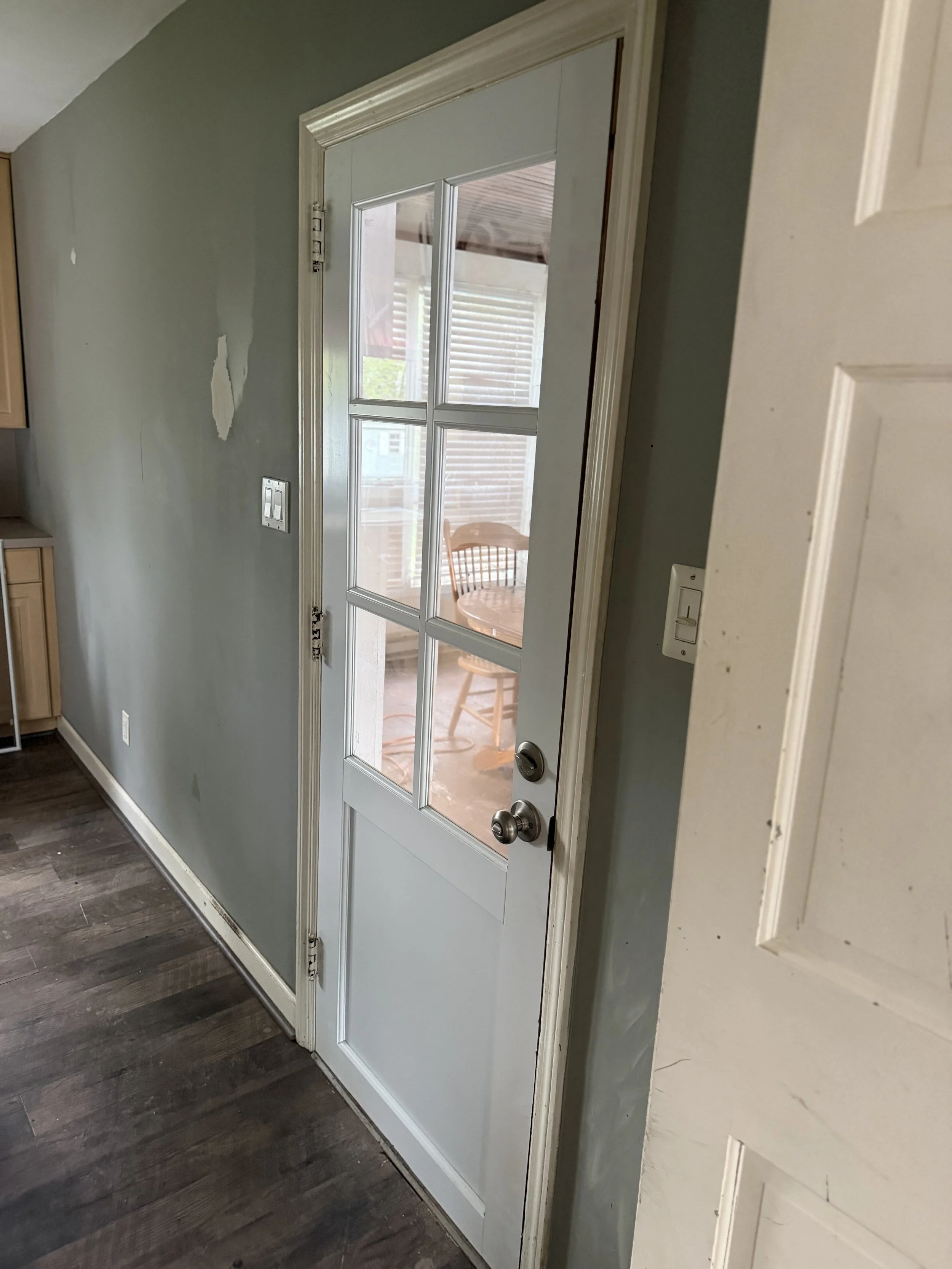 After - Half-lite kitchen door