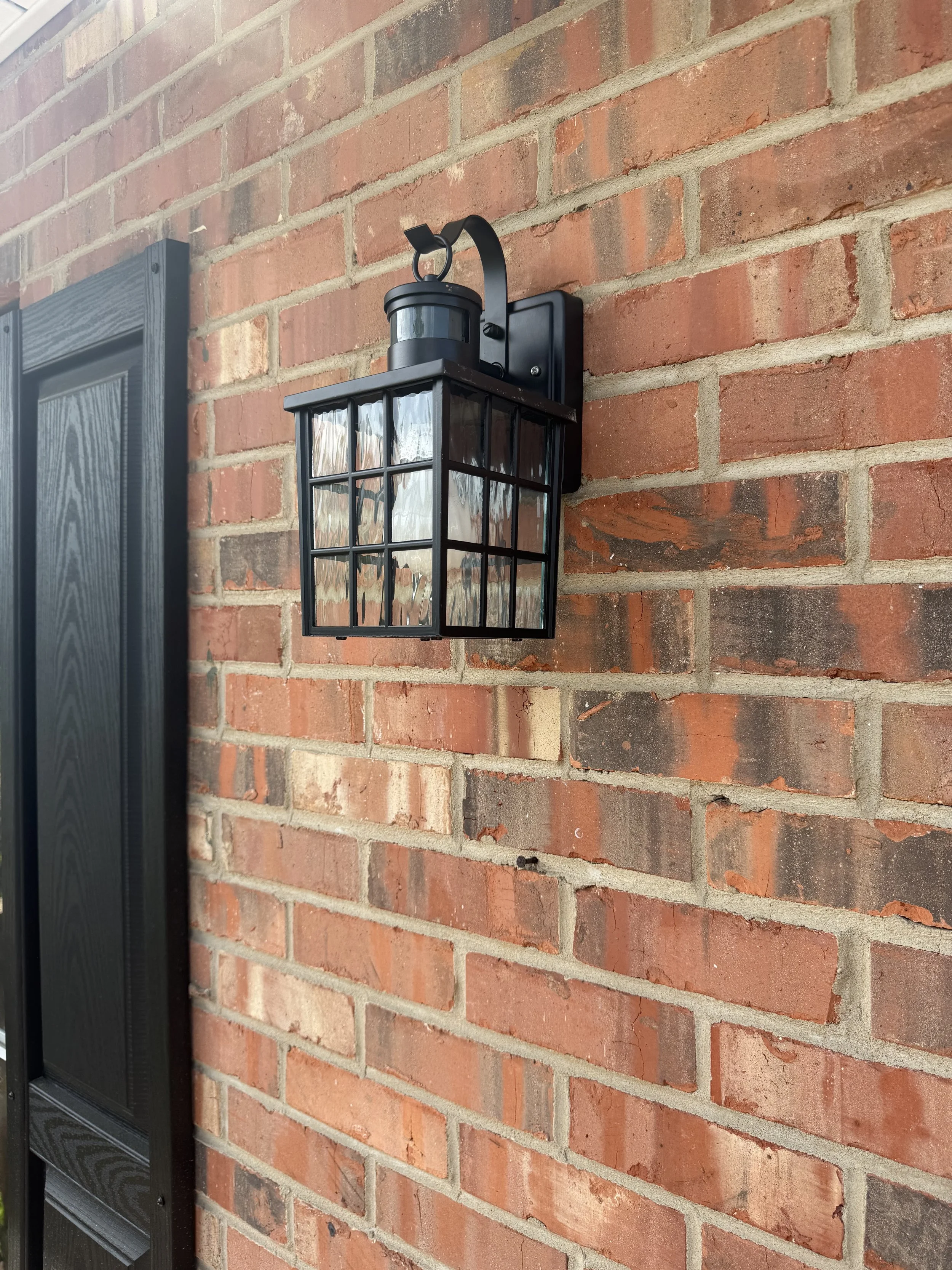 Exterior Light Installation, Washer Seal Replacement, TV Mounting, and Cabinet Modification