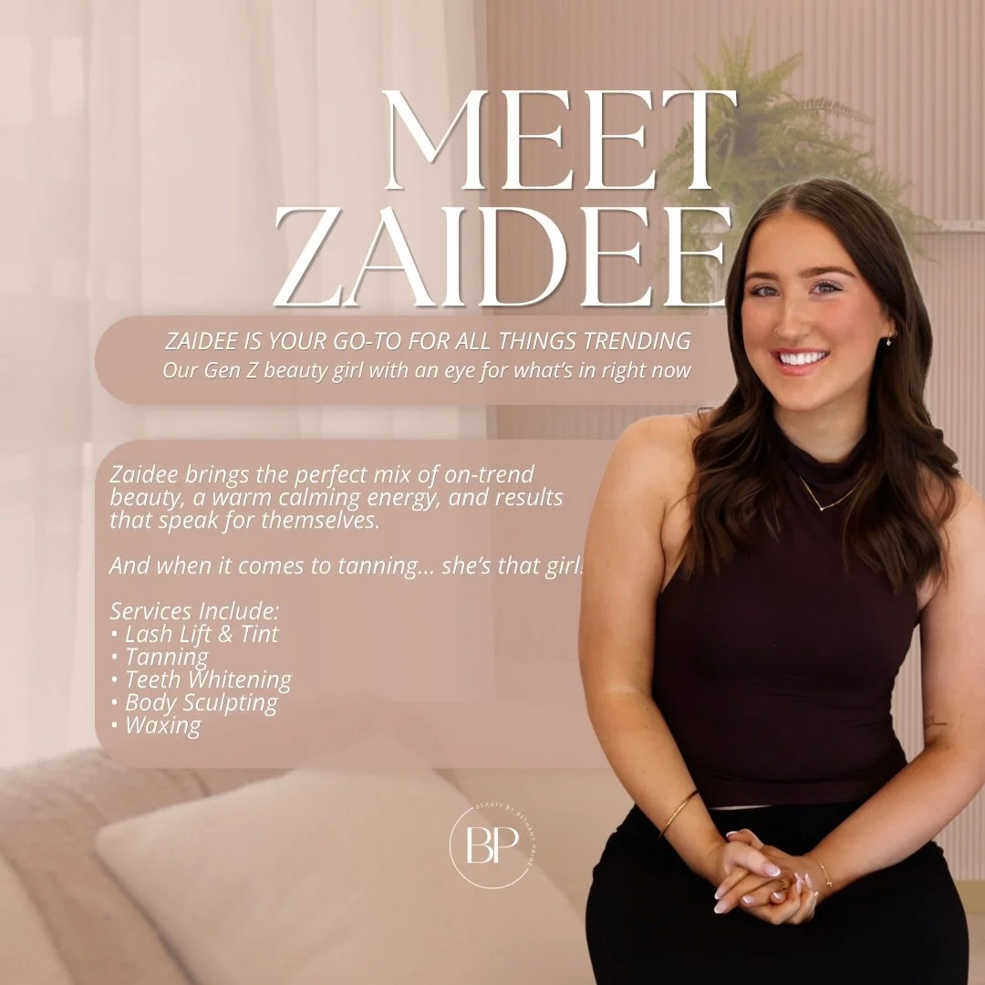 Meet Zaidee ✨

ZAIDEE IS YOUR GO-TO FOR ALL THINGS TRENDING ✨

Our Gen Z beauty girl with an eye for what&rsquo;s hot right now, Zaidee brings the perfect mix of on-trend beauty, calming energy, and results that speak for themselves 🤍

And when it c