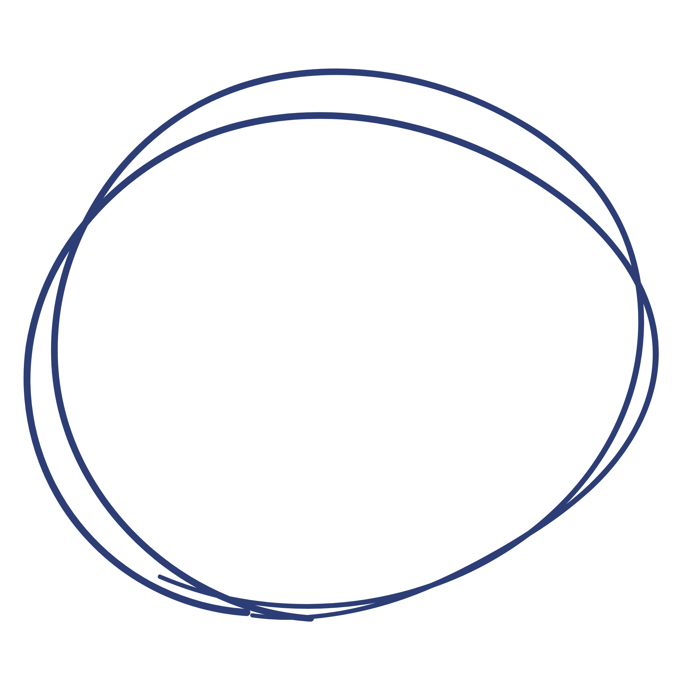 Blue overlapping circles.