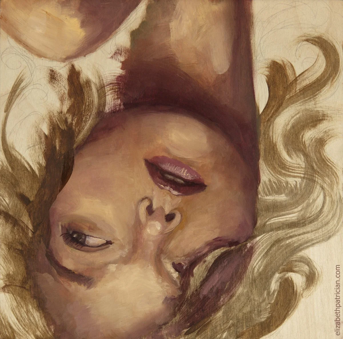 Ophelia 
Oil on cradled wood