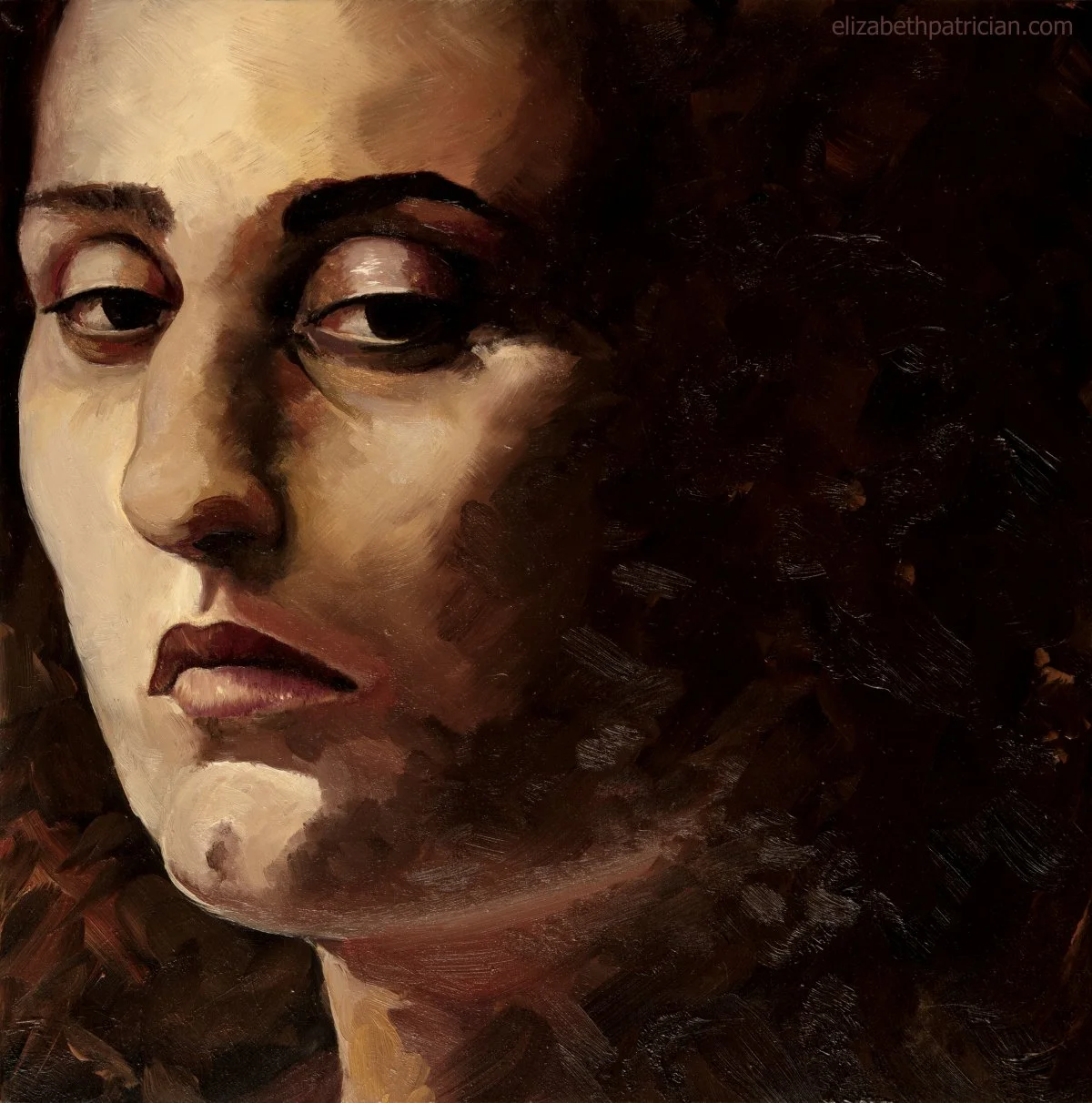 Untitled (Disdain) 
Oil on cradled wood