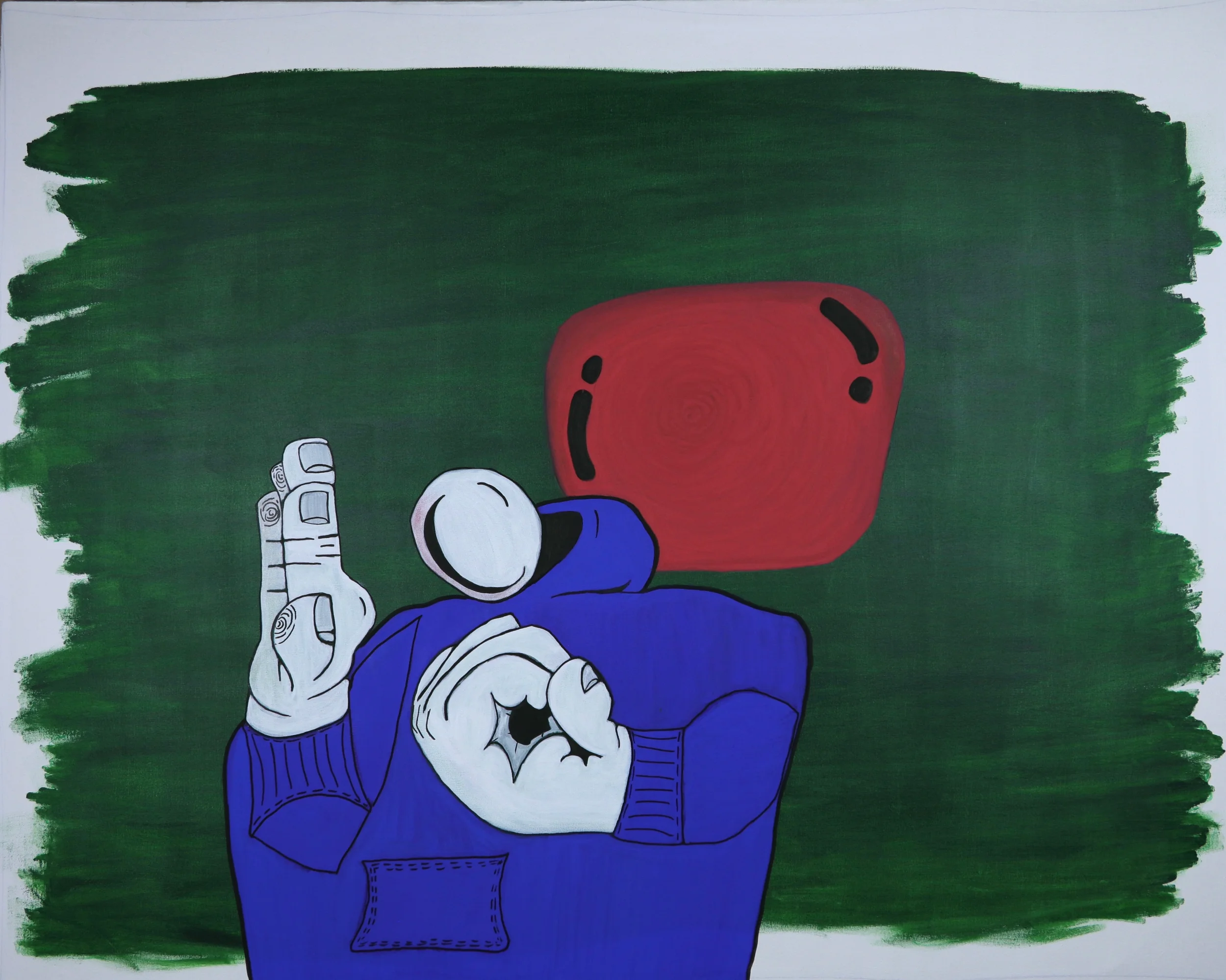 Working to the bone  |  4ft x 5ft Acrylic