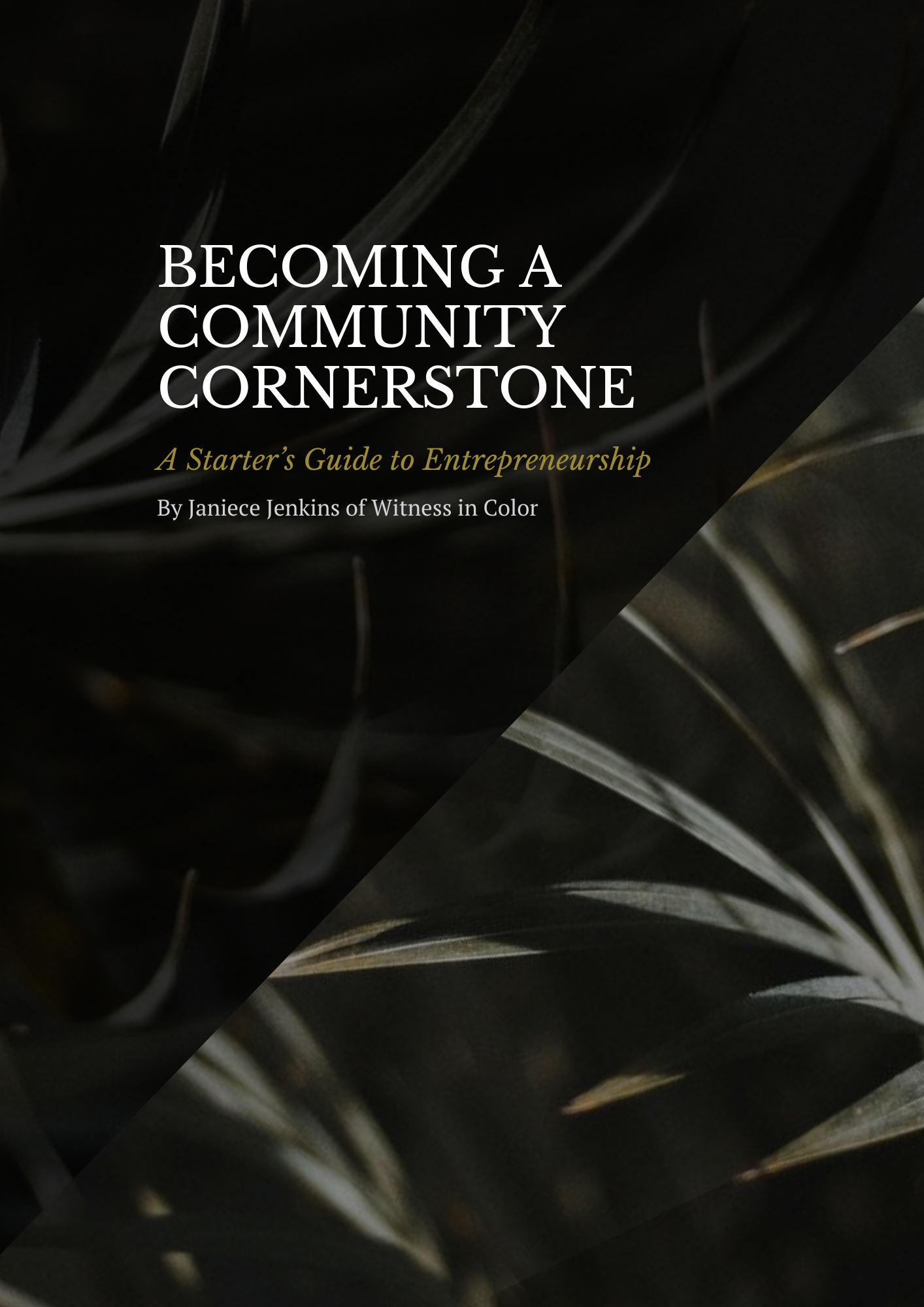 Becoming A Community Cornerstone Workbook