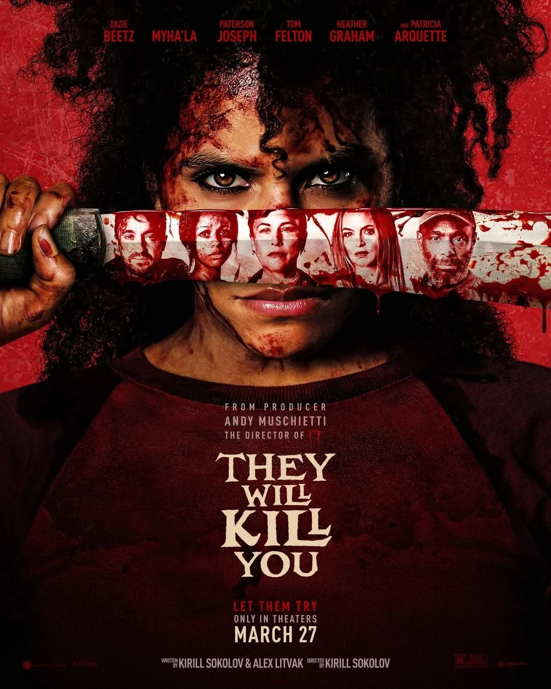 New character posters for They Will Kill You, releasing March 27.

#TheyWillKillYou #ZazieBeetz #WarnerBros #WarnerBrosHorror #NewLineCinema