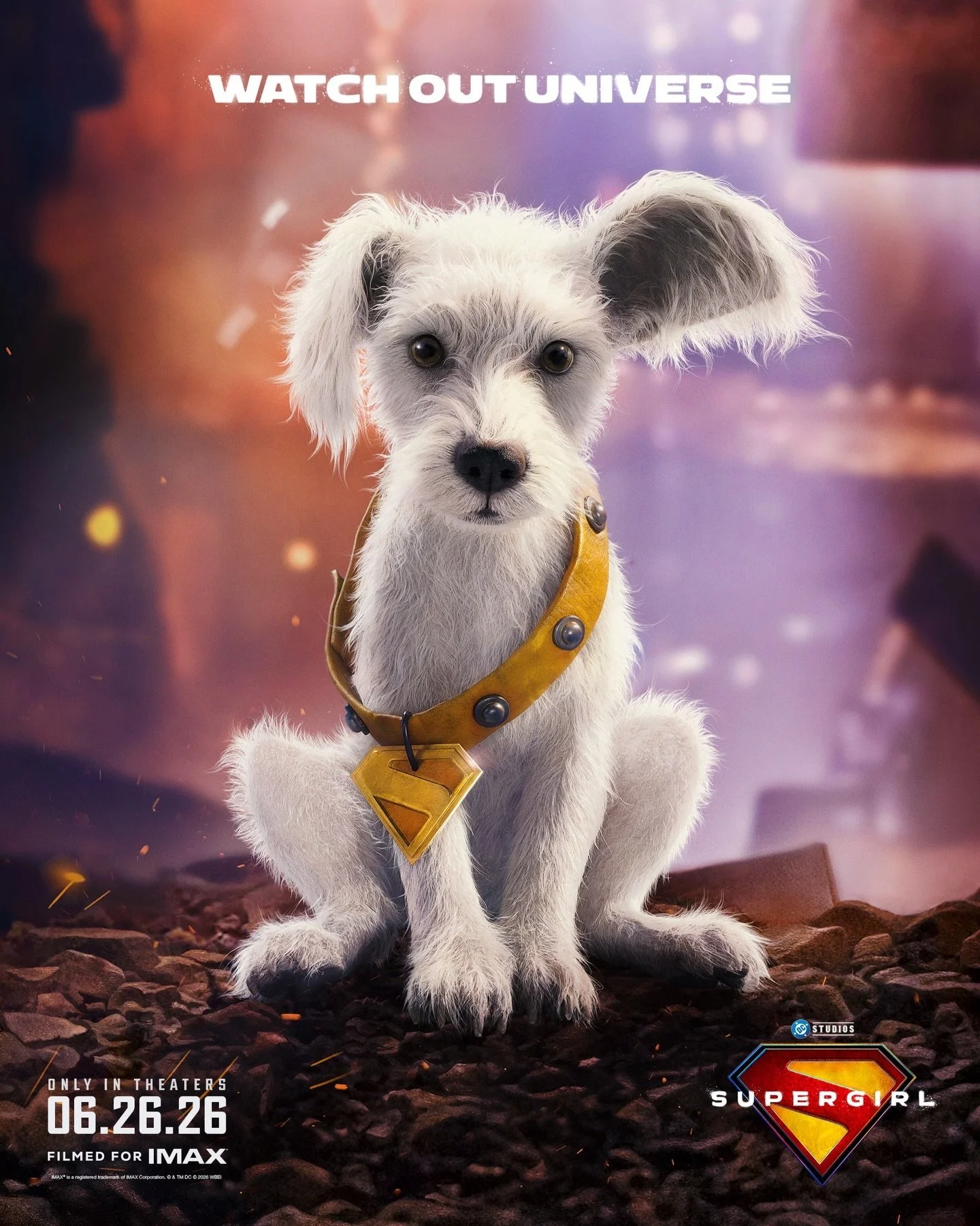 Most adorable sidekick in the universe @JamesGunn

Supergirl &amp; Krypto hit theaters June 26.

#PuppyBowl #Krypto #Supergirl #DCStudios #DCComics