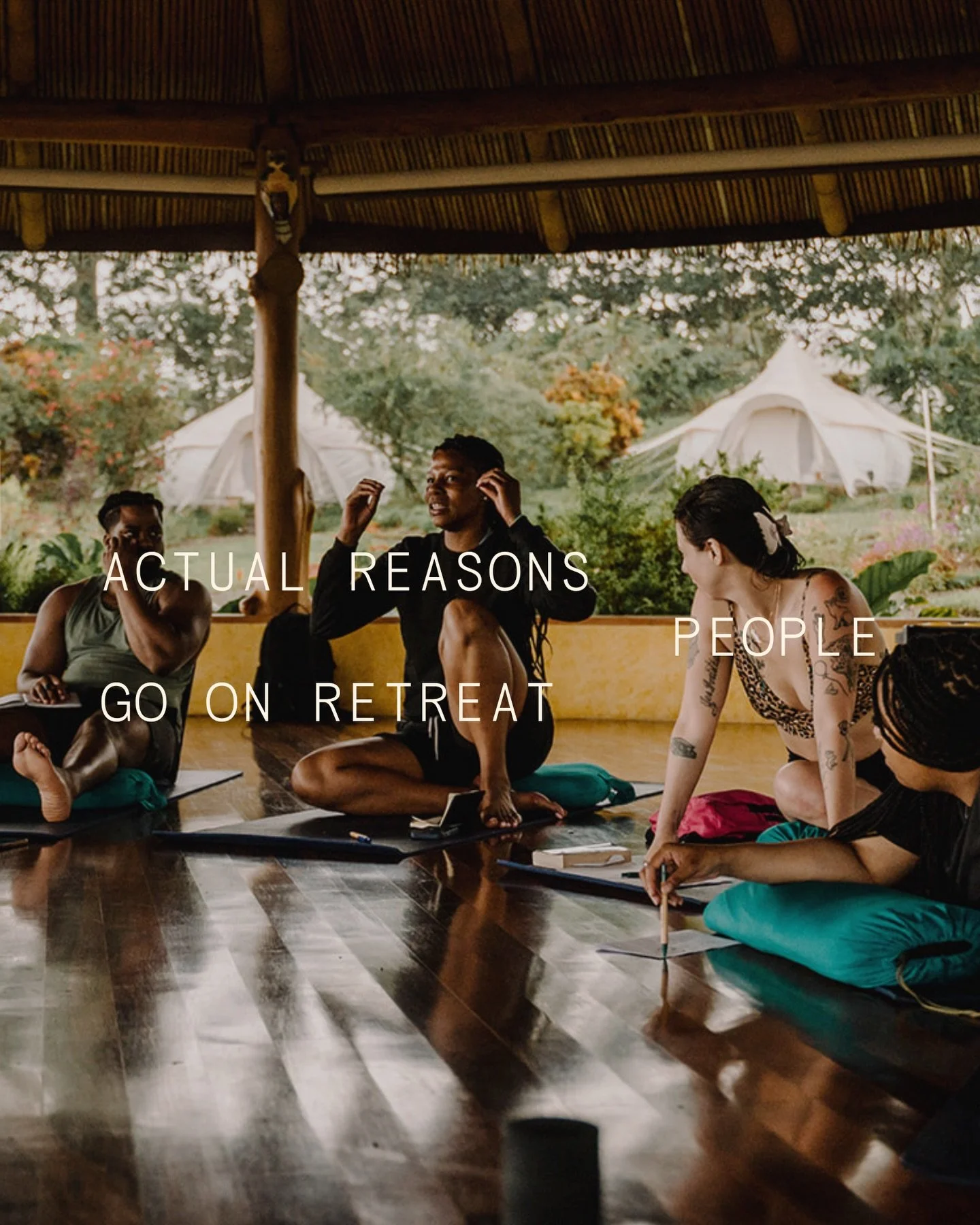We asked. You answered.

These are the actual words from real humans who said yes to immersions with us.

Not one of them knew exactly what they were looking for. They just knew they needed to step into more.

They were to leave their world and conce