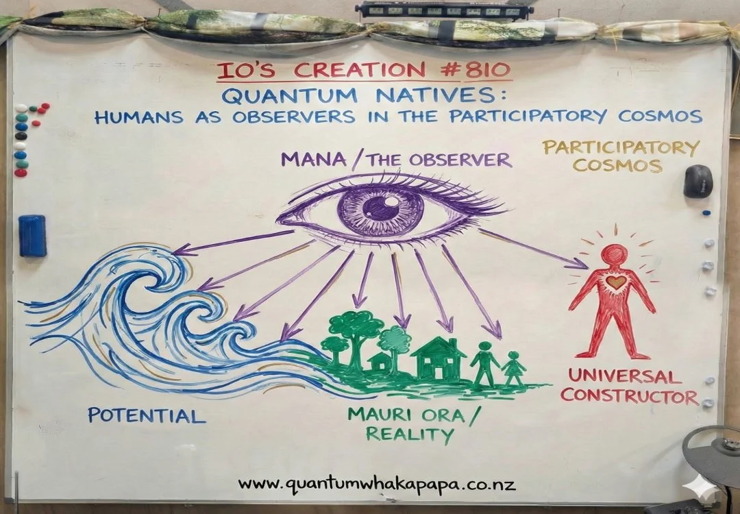 IO'S CREATION #810 - THE ROLE OF HUMANS: OBSERVERS IN THE PARTICIPATORY COSMOS