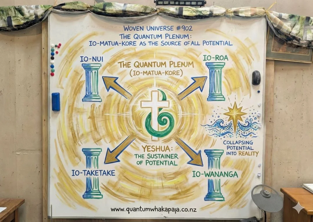 WOVEN UNIVERSE #902 - THE QUANTUM PLENUM: IO-MATUA-KORE AS THE SOURCE OF ALL POTENTIAL