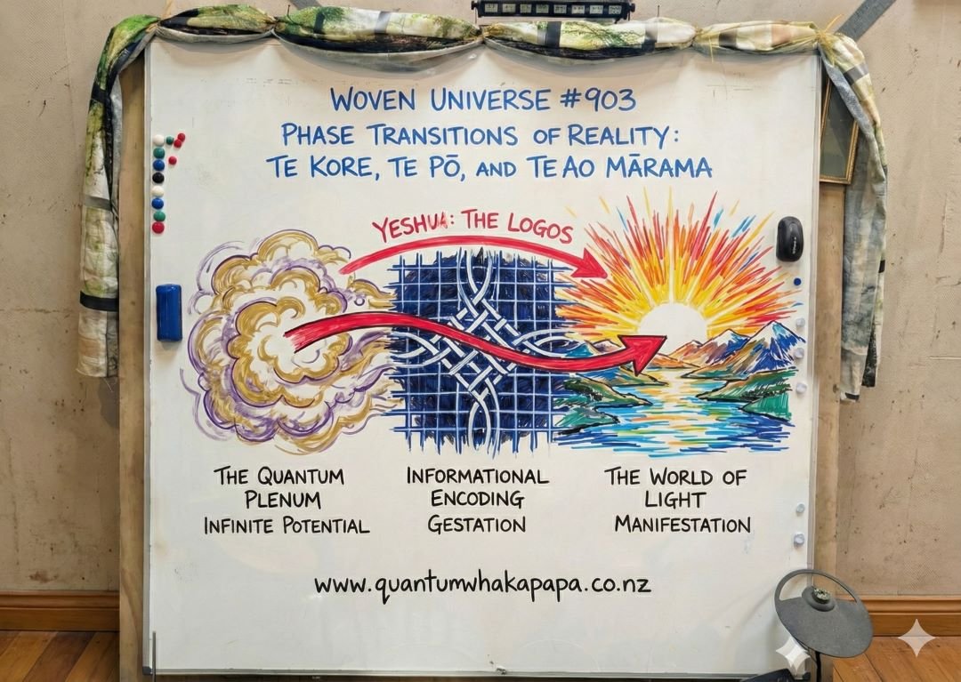 WOVEN UNIVERSE #903 - PHASE TRANSITIONS OF REALITY: TE KORE, TE PŌ, AND TE AO MĀRAMA