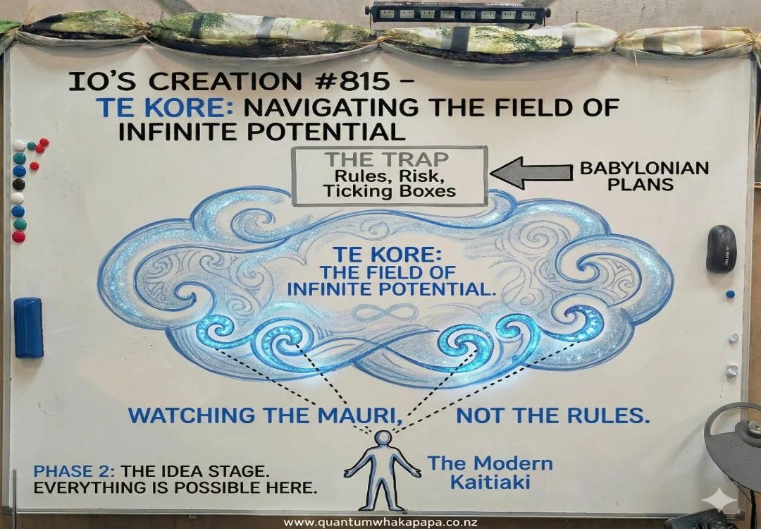 IO'S CREATION #815 - TE KORE: NAVIGATING THE FIELD OF INFINITE POTENTIAL