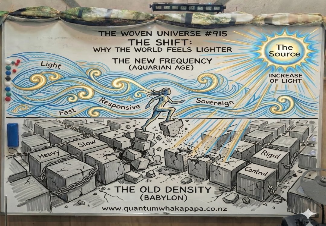 THE WOVEN UNIVERSE #915 - THE SHIFT: WHY THE WORLD FEELS LIGHTER
