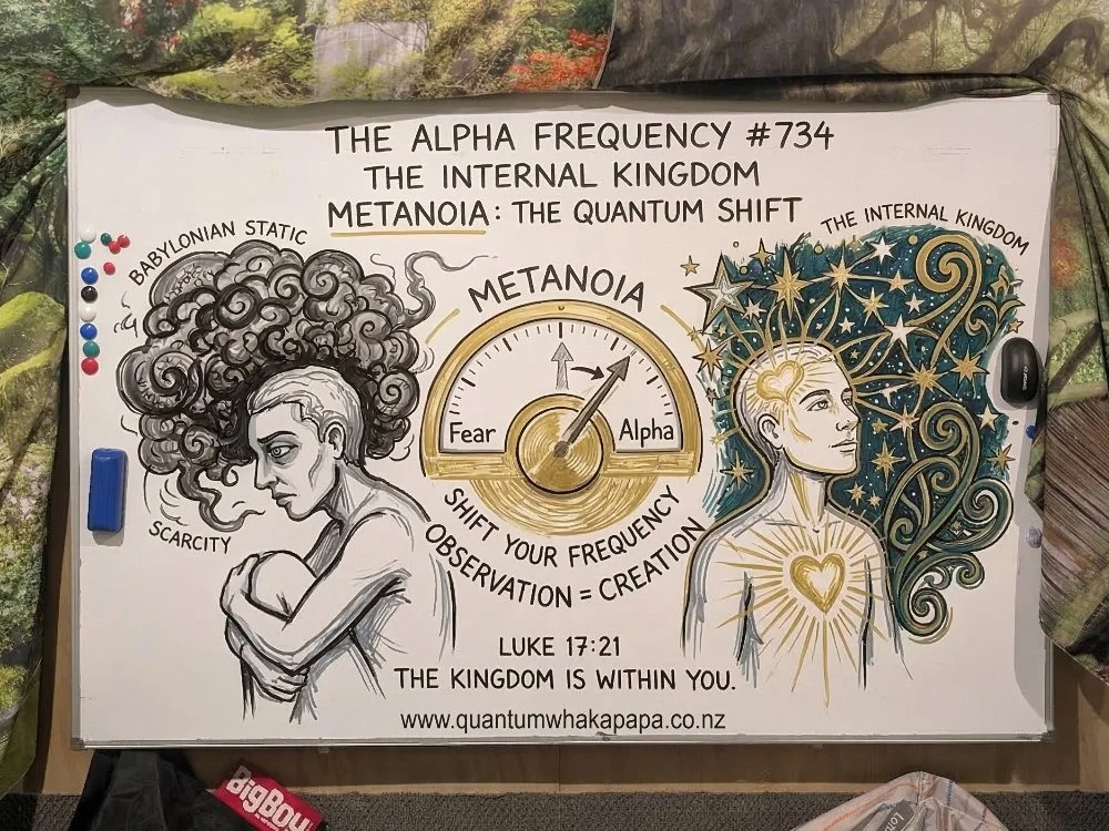 THE ALPHA FREQUENCY #734 - THE INTERNAL KINGDOM: METANOIA AS A SHIFT IN QUANTUM OBSERVATION