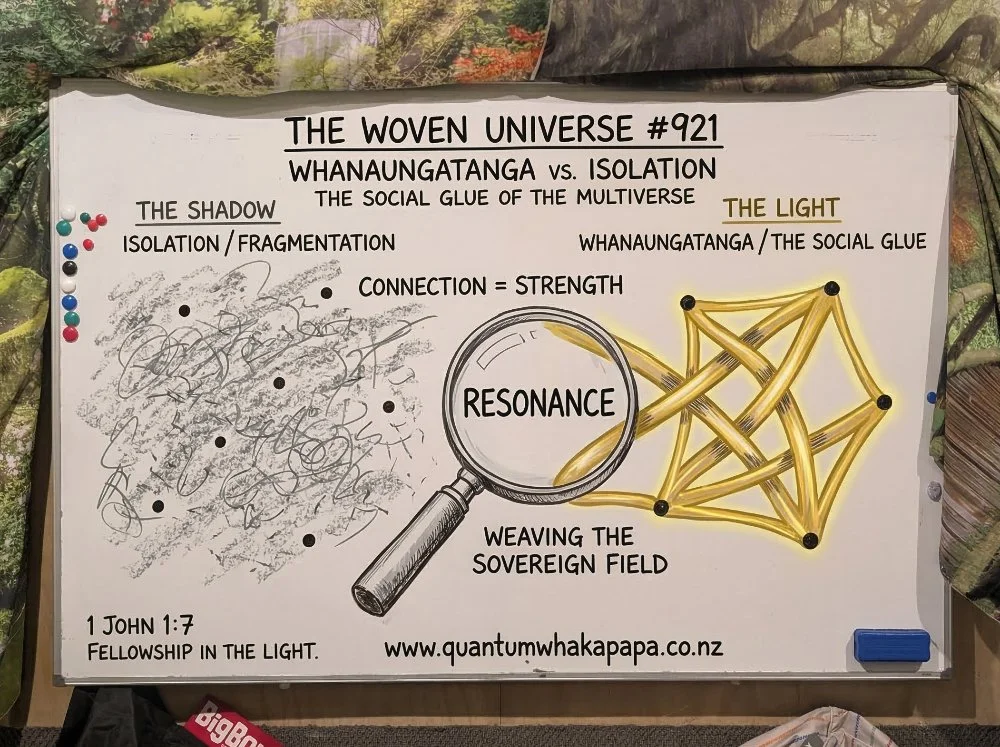 THE WOVEN UNIVERSE #921 - WHANAUNGATANGA VS. ISOLATION: THE SOCIAL GLUE OF THE MULTIVERSE