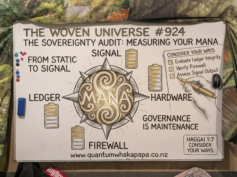 THE WOVEN UNIVERSE #924 - THE SOVEREIGNTY AUDIT: MEASURING YOUR MANA