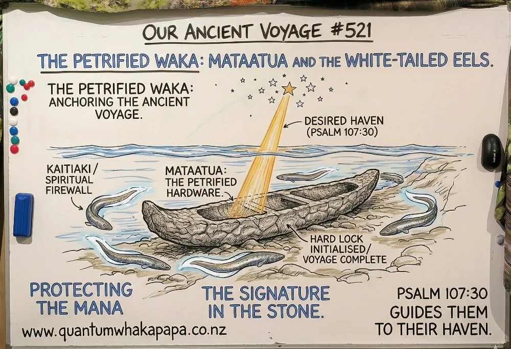 OUR ANCIENT VOYAGE #521 - THE PETRIFIED WAKA: MATAATUA AND THE WHITE-TAILED EELS