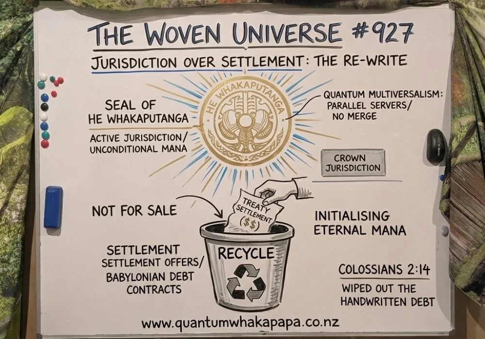 THE WOVEN UNIVERSE #927 - JURISDICTION OVER SETTLEMENT: THE RE-WRITE