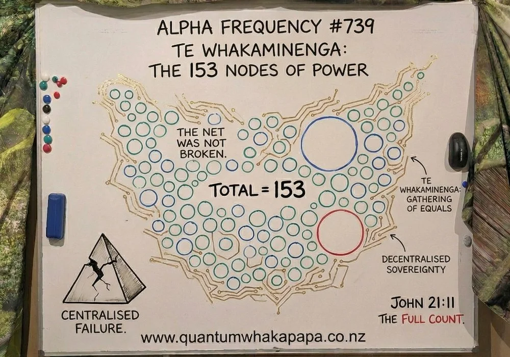 ALPHA FREQUENCY #739 - TE WHAKAMINENGA: THE 153 NODES OF POWER