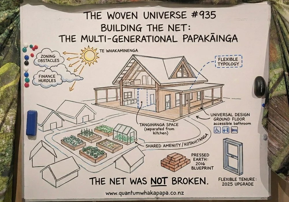 THE WOVEN UNIVERSE #935 - BUILDING THE NET: THE MULTI-GENERATIONAL PAPAKĀINGA