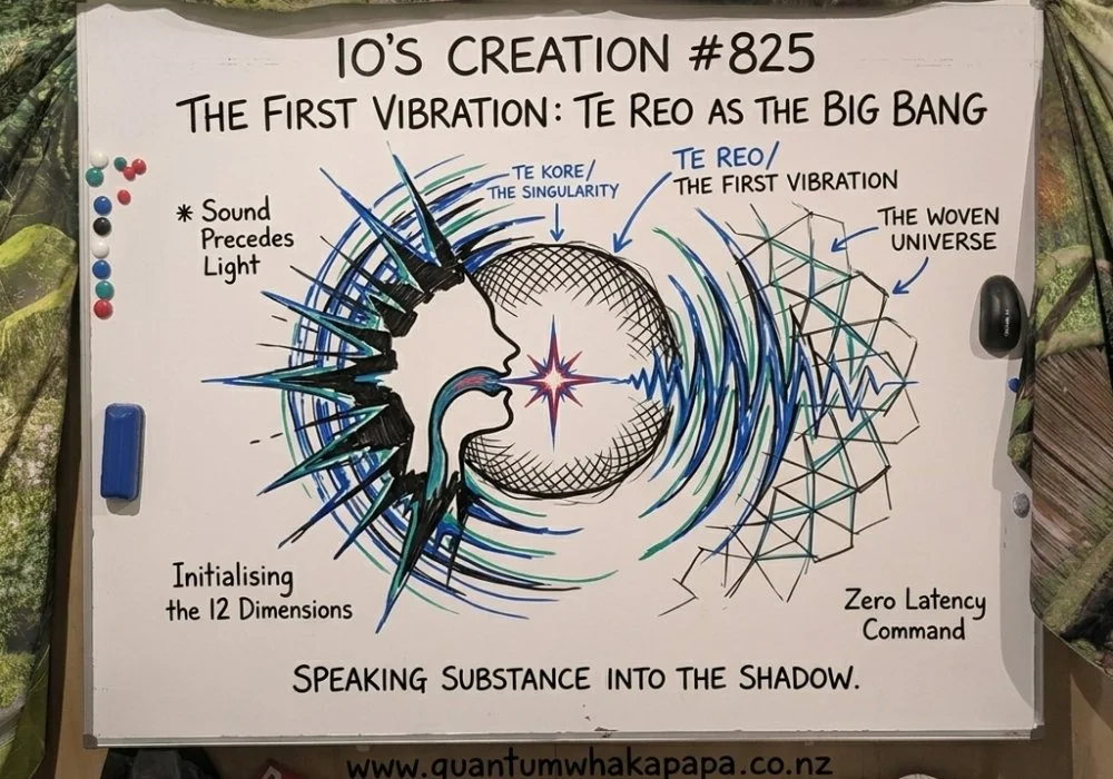 IO’S CREATION #825 - THE FIRST VIBRATION: TE REO AS THE BIG BANG