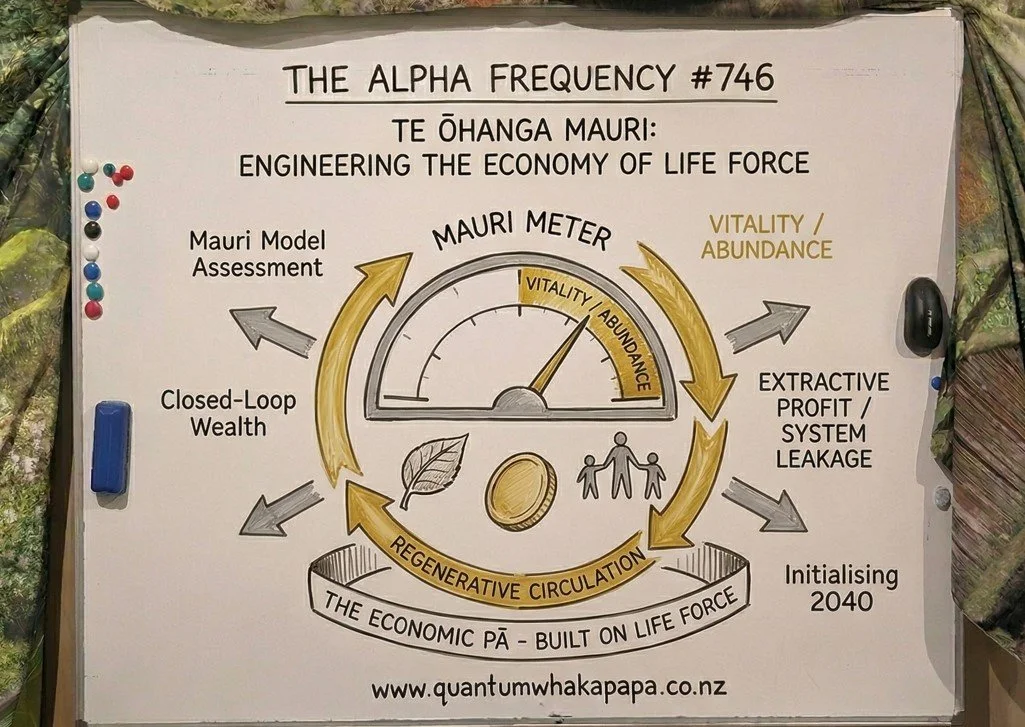 ALPHA FREQUENCY #746 - TE ŌHANGA MAURI: ENGINEERING THE ECONOMY OF LIFE FORCE