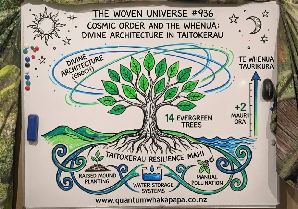 THE WOVEN UNIVERSE #936 - COSMIC ORDER AND THE WHENUA: DIVINE ARCHITECTURE IN TAITOKERAU